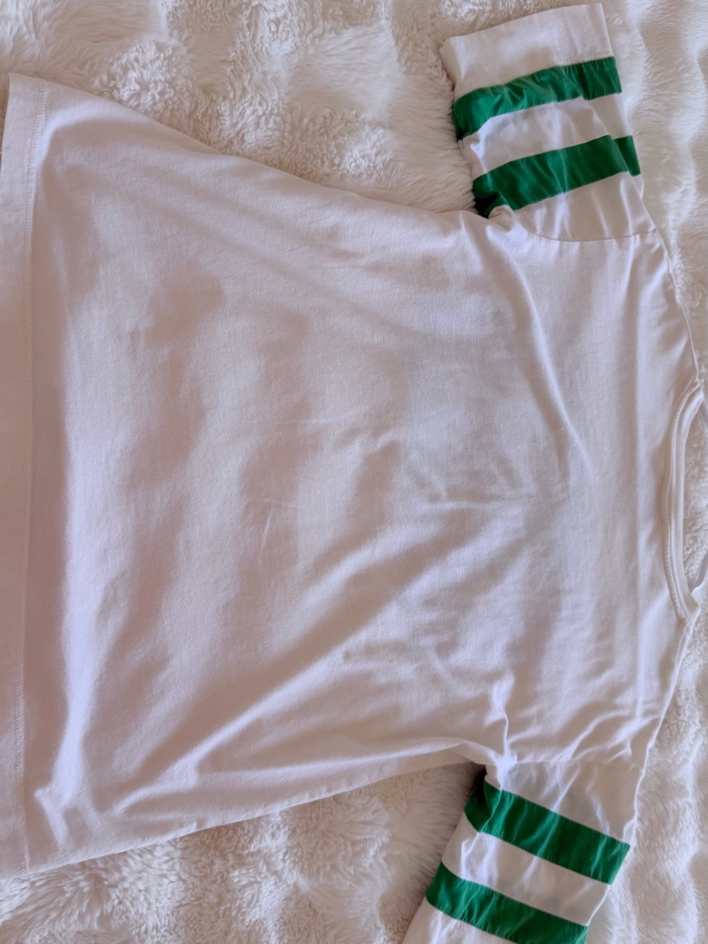 Sandro Cream Short Sleeve Tee with Green & Blue 1984 Graphic - Picture 15 of 15